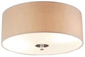Lampada da soffitto rustica beige 30 cm - Drum