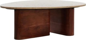 Tavolino marrone 72x90 cm Mahelona - Light &amp; Living