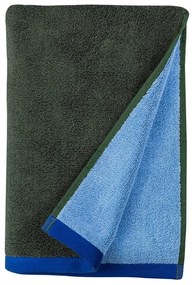 Asciugamano tipo terry verde scuro/blu in cotone organico 50x90 cm Soft – Mette Ditmer Denmark