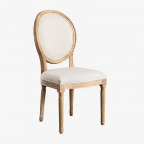 Confezione da 4 sedie da pranzo imbottite Sunna Legno Naturale - Sklum