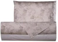 Completo letto singolo gigli tortora