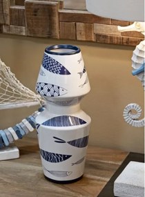 Vaso Ceramica Fish Double Cm Ø 14X34