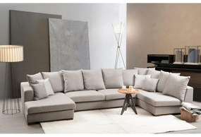 Divano angolare grigio chiaro (a U) Colorado - Balcab Home