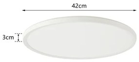 Brilagi - Lampada LED da bagno ULTRA SLIM LED/24W/230V diametro 42 cm bianco IP54