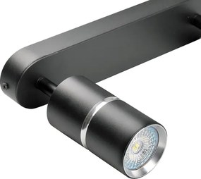 Faretto BAMBOO 2xGU10/10W/230V nero