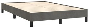 Giroletto grigio scuro 120x190 cm in velluto