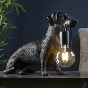 Endon 101188 - Lampada da tavolo DACHSHUND 1xE27/10W/230V nero