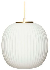 Hübsch - Serene Lampada a Sospensione Ø32 Opale/Ottone Hübsch