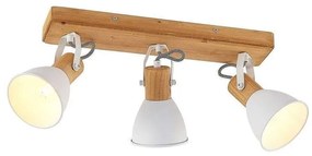 Lindby - Merela 3 Plafoniera Wood/White Lindby