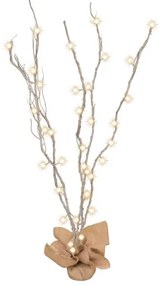 Decorazione natalizia a LED 40xLED/3xAA argento