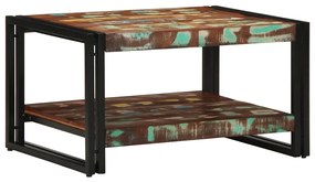 Tavolino Salotto Multicolore 70x50x38cm Legno Massello Recupero /