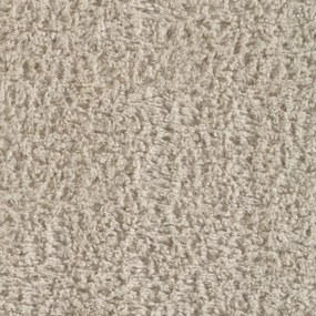 Poggiapiedi beige con rivestimento in bouclé – Ixia
