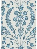 Nina Campbell Carta da parati Chelwood - Blue/ Ivory