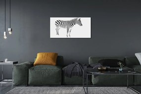 Quadro su tela Zebra dipinta 100x50 cm