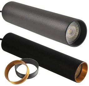 Lampadario su filo per sistema a binario MARIBEL 3xGU10/10W/230V + 1 m rotaia sistema