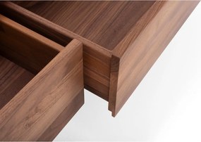 Mobile TV marrone in noce massiccio 220x45x45 cm Fawn – Gazzda