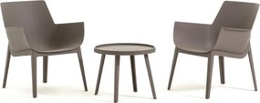 Salotto da giardino per 2 persone antracite QUEEN NEW GARDEN