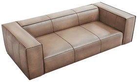 Divano in pelle marrone chiaro 227 cm Madame - Windsor &amp; Co Sofas