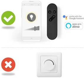 Nedis WIFILRT10ST64- Lampadina LED dimmerabile ST64 E27/4,9W/230V Wi-Fi 1800-6500K