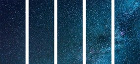 Quadri 5 pezzi – Splendida Via Lattea tra le stelle
