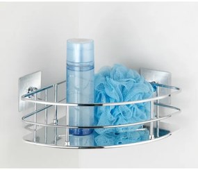 WENKO 23856800-Mensola TURBO-LOC QUADRO ED. 27,5x19,3 cm acciaio inox/lucido. cromato