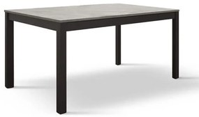 HYPERION - tavolo da pranzo allungabile colore cemento  cm 80 x 120/170 x 77 h