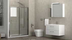 Box doccia 170cm nicchia con porta scorrevole K410N - KAMALU