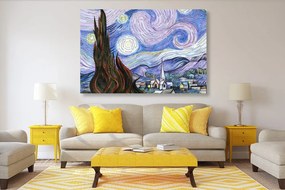 Quadro su tela – Riproduzione Notte stellata - Vincent van Gogh