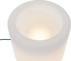 Lampada da terra da esterno intelligente vaso di fiori bianco IP44 con WiFi A60 - Flowerpot