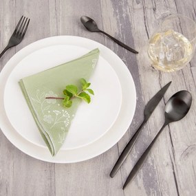 Posate nere in acciaio inox 24 pz – Orion