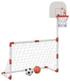 Set da Calcio e Basket per Bambini con Palloni 98x50x70 cm