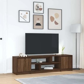 Mobile Porta Tv Rovere Marrone 188,5x41x50 Cm Legno Multistrato /