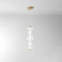 Sospensione Contemporanea Bubbles Metallo Oro Led Integrato 38W