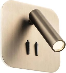 Redo 01-4473 - Applique LED QUDA, LED/6W/230V + LED/3W, CRI 90, finitura bronzo