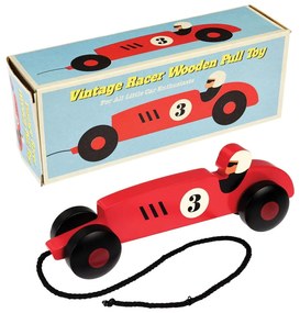 Auto da traino in legno per bambini Formula Vintage Racer - Rex London
