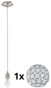 Eglo - Lampadario LED a sospensione con filo MY CHOICE 1xE14/4W/230V cromo