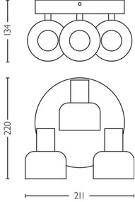 Philips - Faretto SLEET 3xE14/25W/230V