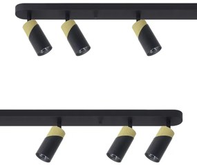 Faretto NEO 6xGU10/8W/230V nero/oro