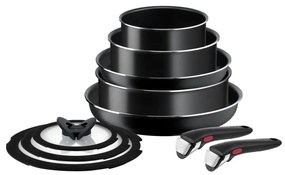 Set di pentole in alluminio 10 pezzi INGENIO EASY COOK & CLEAN BLAC L1549042 - Tefal