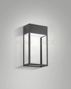 Edo applique a led 20w 3000k 2396lm da esterno grigio scuro