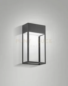 Edo applique a led 20w 3000k 2396lm da esterno grigio scuro