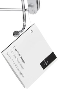 Appendiabiti in metallo argentato 11 cm Chrome - Premier Housewares