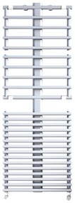 Termoarredo bagno IRSAP 149.9x55 cm interasse 500 mm bianco Opaco serie Get Up