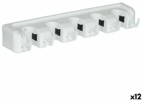 Supporto Utensili per la pulizia Bianco Caucciù polipropilene 4,3 x 8,5 x 6 cm (12 Unità)