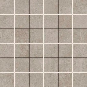 Mosaico gres porcellanato Draft Grey grigio, 10 pezzi