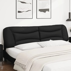 Cuscino testiera nero 200 cm in similpelle