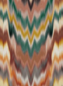 Osborne & Little Tapete Irisa Grasscloth - Terracotta/ Teal