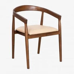 Confezione da 2 sedie da pranzo in pelle Visby Beige Vintage - Sklum