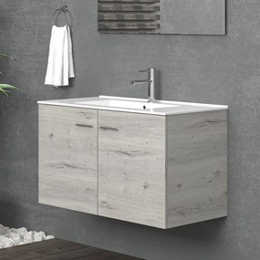 Mobile bagno sospeso da 90cm con 2 ante BT-90 - KAMALU
