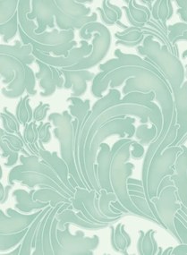Little Greene Carta da parati Tulip - Aqua